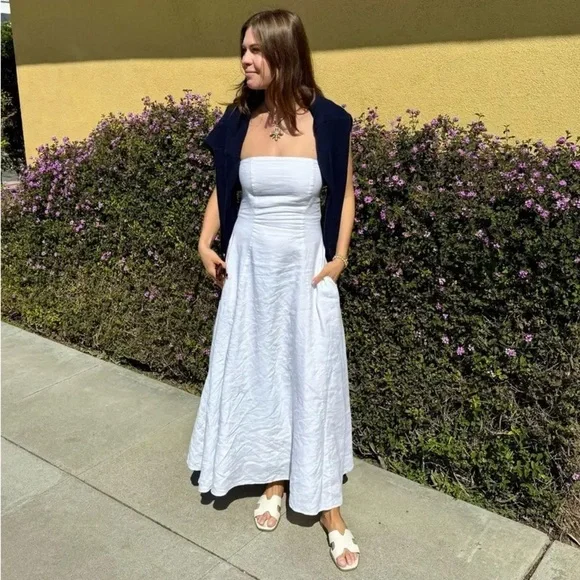 chinese dress ladies THE FAVORITE LINEN DRESS